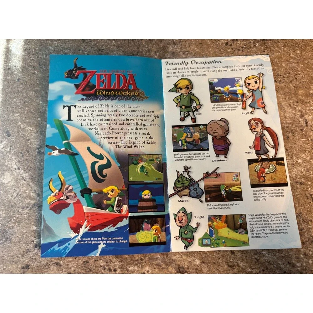 The Legend Of Zelda Master Quest Strategy Game Cube Wind Waker Guide Promo 2003